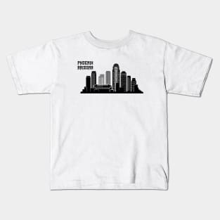 Phoenix Arizona skyline Kids T-Shirt